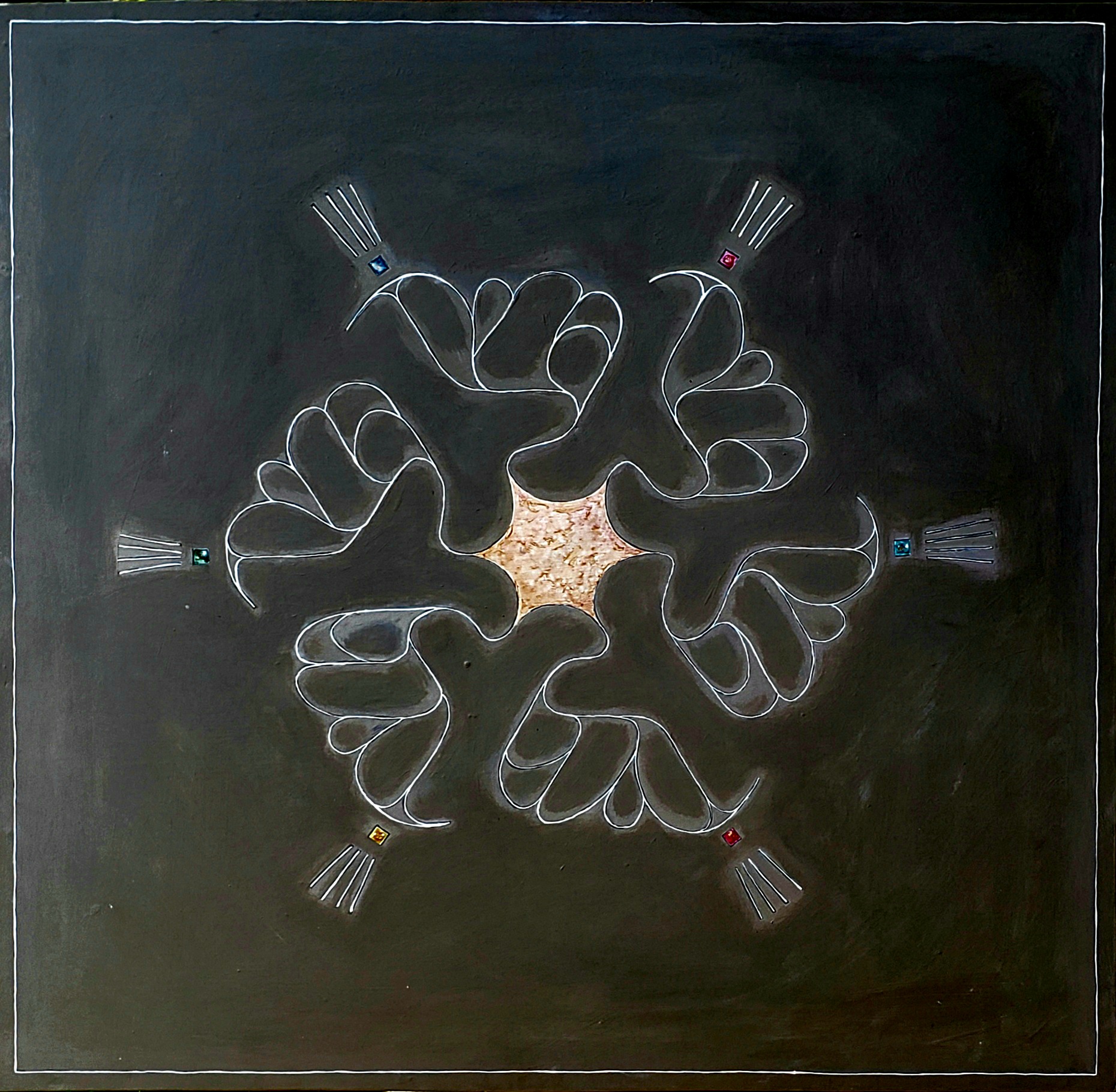 Maquete II — 0.80m x 0.80m x 0.05m Contracapa — Fabio Crisanti